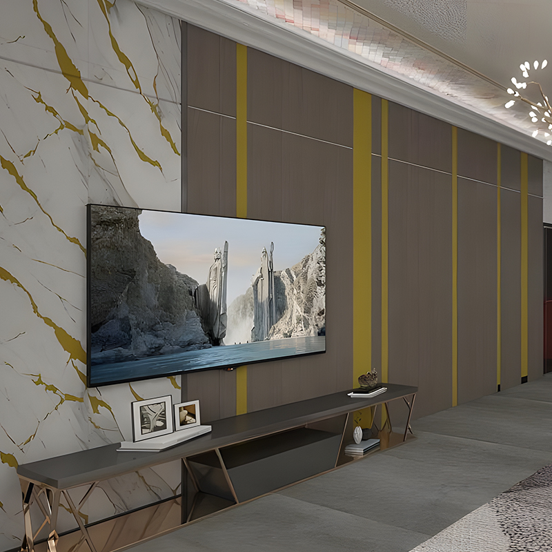 Oturma Odası TV Arka Plan Duvar PET Transfer Filmi